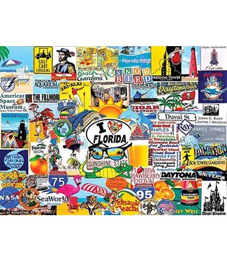 Puzzle: I Love Florida - (1000 Piece Jigsaw) - White Mountain Puzzles