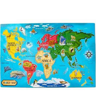 Puzzle: World Map Floor (33 Piece)