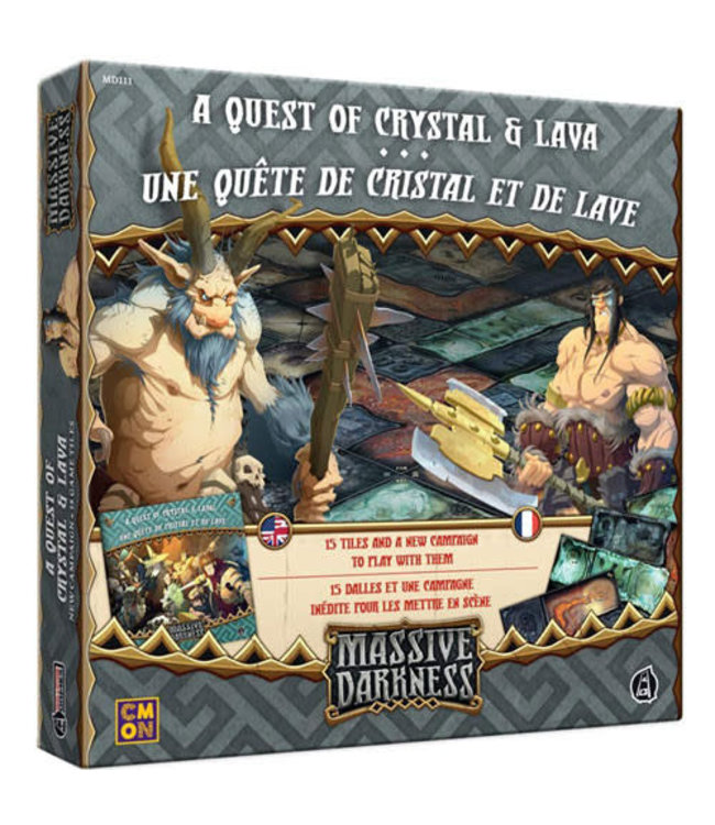 Massive Darkness: A Quest of Crystal & Lava (Tile Set)