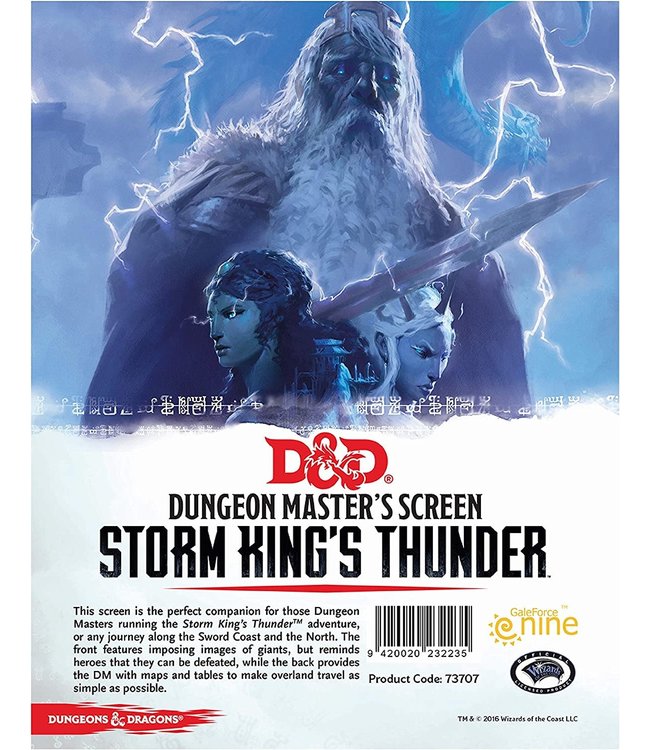 D&D: DM Screen - Storm King's Thunder