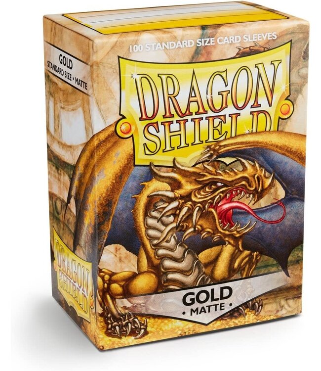 Dragon Shield Sleeves: Matte Gold (100 Count)