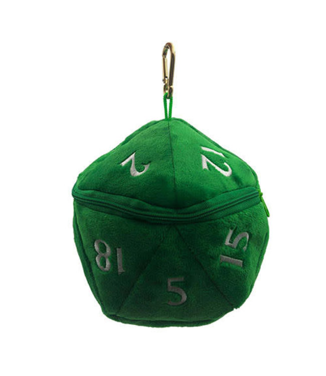 Ultra Pro: D20 Plush Dice Bag - Green