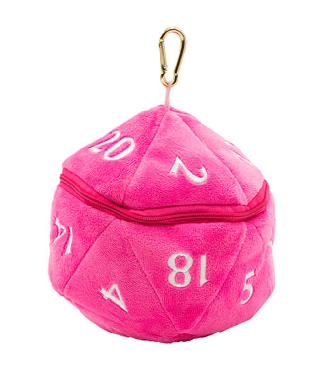 Ultra Pro: D20 Plush Dice Bag - Hot Pink