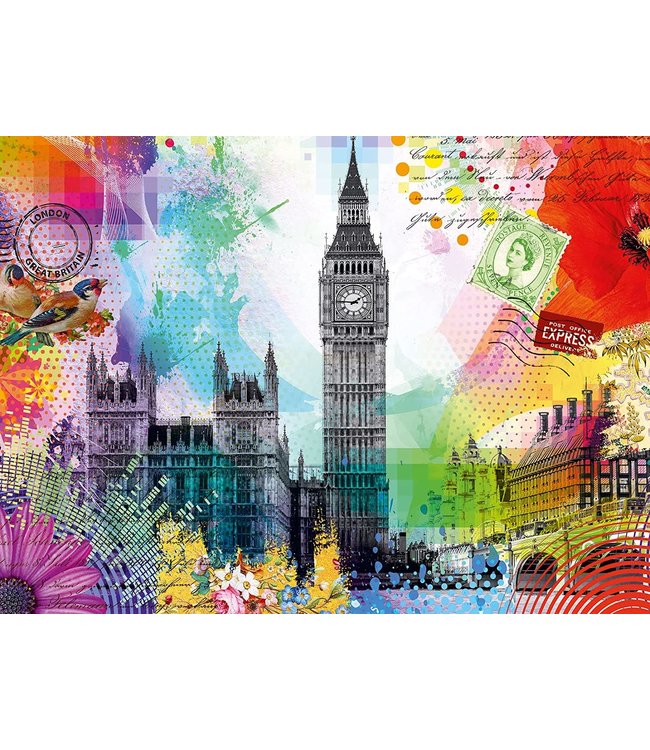 Puzzle: London Postcard (500 Piece) - Ravensburger