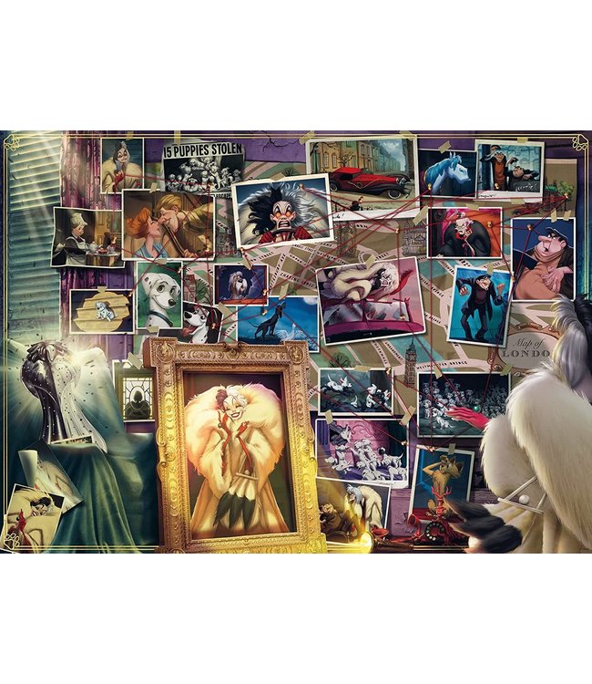 Puzzle: Disney Villainous - Cruella de Vil (1000 Piece) - Ravensburger -  Gamers-Corps