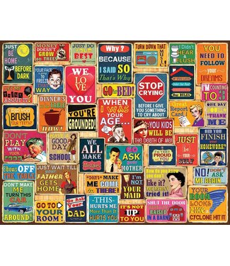 Puzzle: Things Parents Say - (1000 Piece Jigsaw) - White Mountain Puzzles