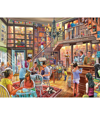 Puzzle: Local Books Store - (1000 Piece Jigsaw) - White Mountain Puzzles