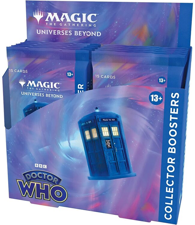 : Magic The Gathering Doctor Who Commander Deck – Paradox Power  (100-Card Deck, 2-Card Collector Booster Sample Pack + Accessories) : Toys  & Games