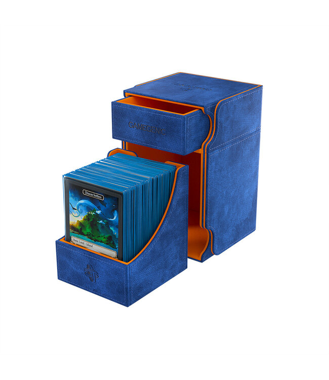Gamegenic - Deck Box Watchtower 100XL + Blue/Orange Exclusive Line