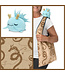 Tee Turtle: Tote Bags - Fantasy Dragon (Blue Dragon /Brown Map Bag)