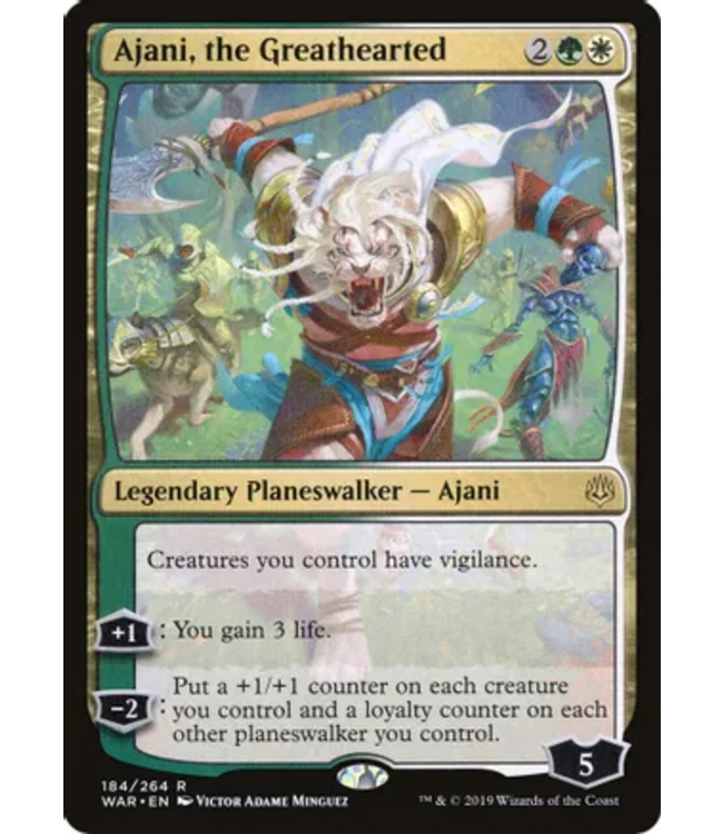 MTG Singles - (2A) - Ajani, the Greathearted (184)