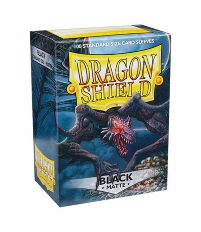 Dragon Shield Sleeves: Black Matte (100 CT)
