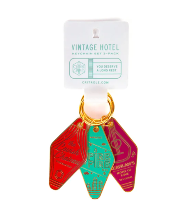 Critical Role: Vintage Hotel Keychain Set (3-Pack)