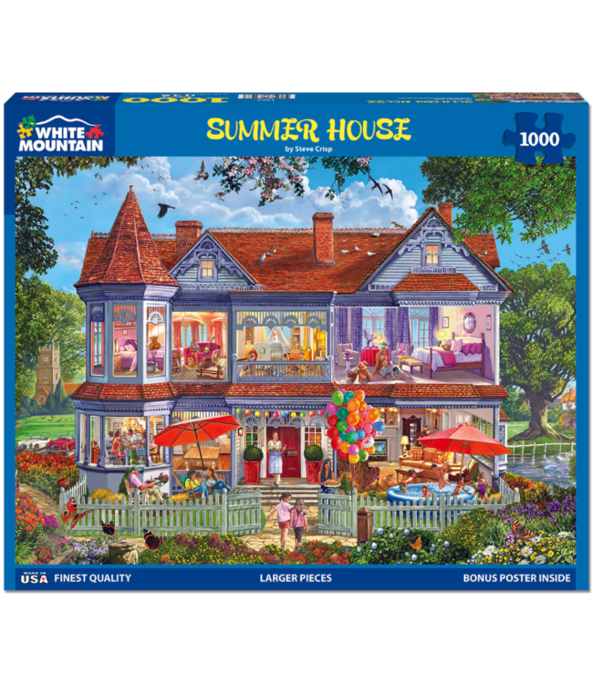White Mountain Puzzles: Summer House (1000 Piece Jigsaw)