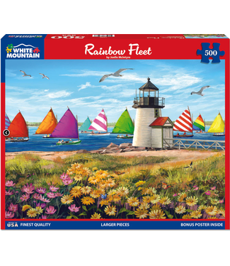 White Mountain Puzzles: Rainbow Fleet (500 Piece Jigsaw)