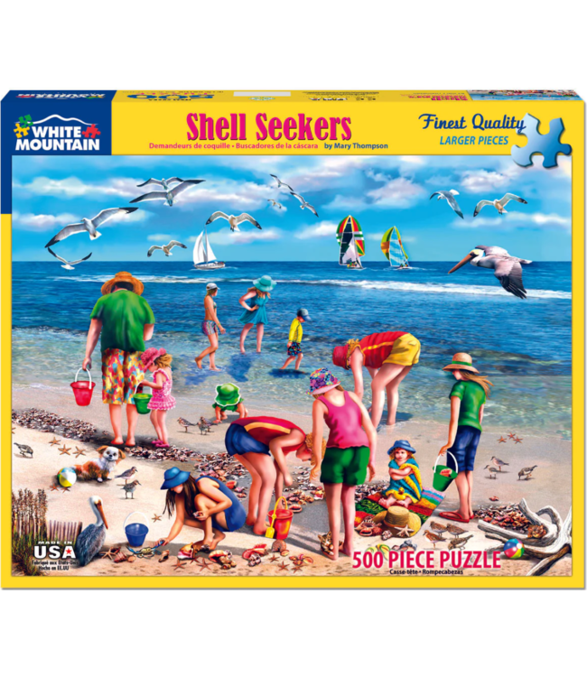 White Mountain Puzzles: Shell Seekers (500 Piece Jigsaw)