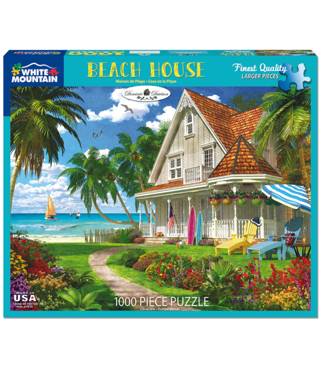White Mountain Puzzles: Beach House (1000 Piece Jigsaw)