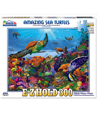 Puzzles: Amazing Sea Turtles - (300 Piece Jigsaw) - White Mountain Puzzles