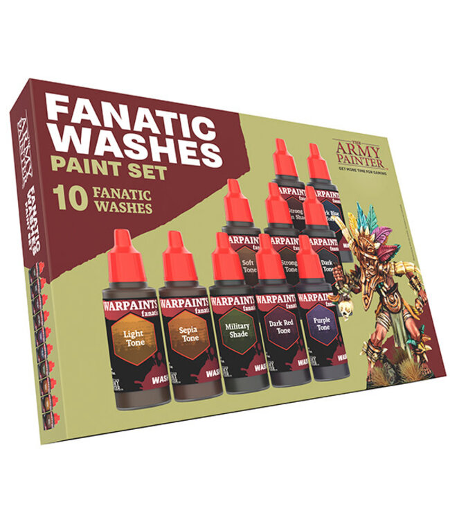 Army Painter:  Warpaints Fanatic Washes Paint Set