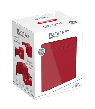 Deck Case: Flip'n Tray 133+ Standard Size - Monocolor Red