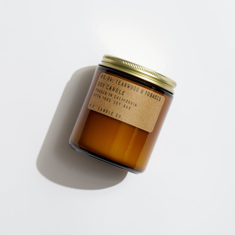 P.F. Candle Co. Teakwood & Tobacco Standard Soy Candle