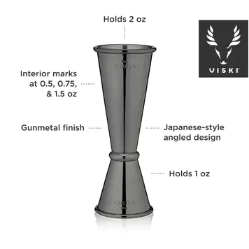 Viski Warren: Gunmetal Japanese style Makoto Jigger