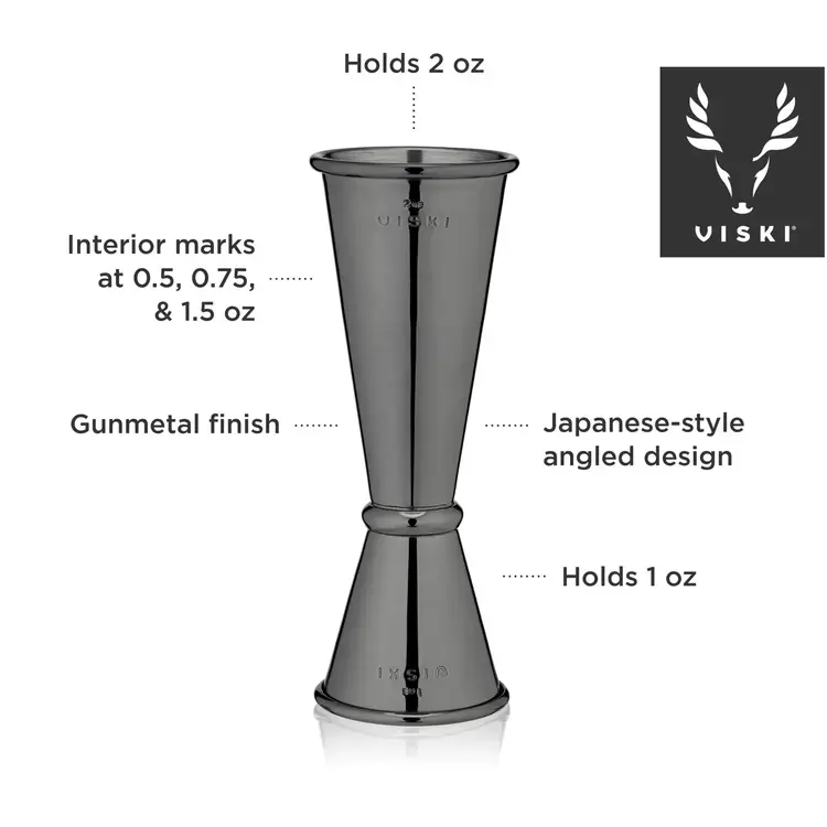 Viski Warren: Gunmetal Japanese style Makoto Jigger