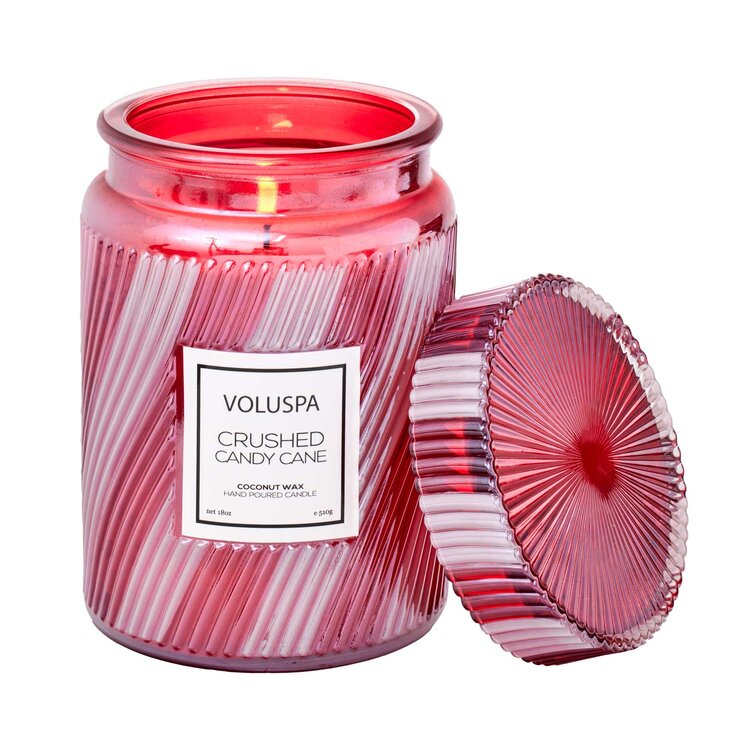 Voluspa Crushed Candy Cane Candle  / 18oz