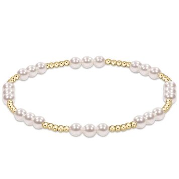 Enewton Classic Joy Pattern 4mm Bead Bracelet / Pearl