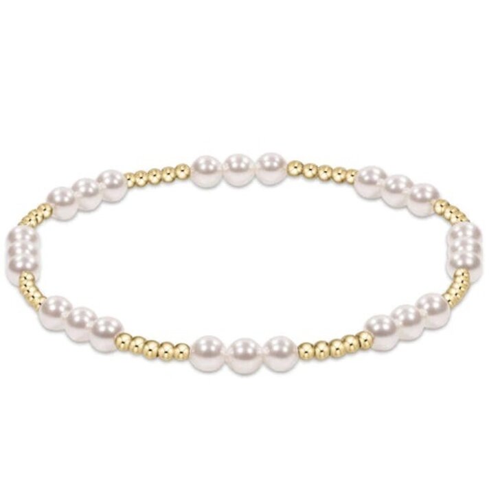 enewton Classic Joy Pattern Sterling 4mm Bead Bracelet - Pearl main image 0