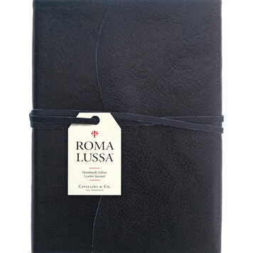 Cavallini & Co. Roma Journal / Blue Leather - 6x8 Inches