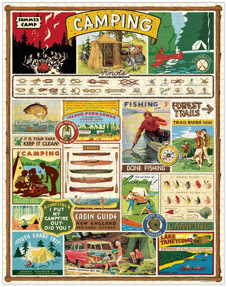 Cavallini & Co. 1000pc Puzzle / CAMPING