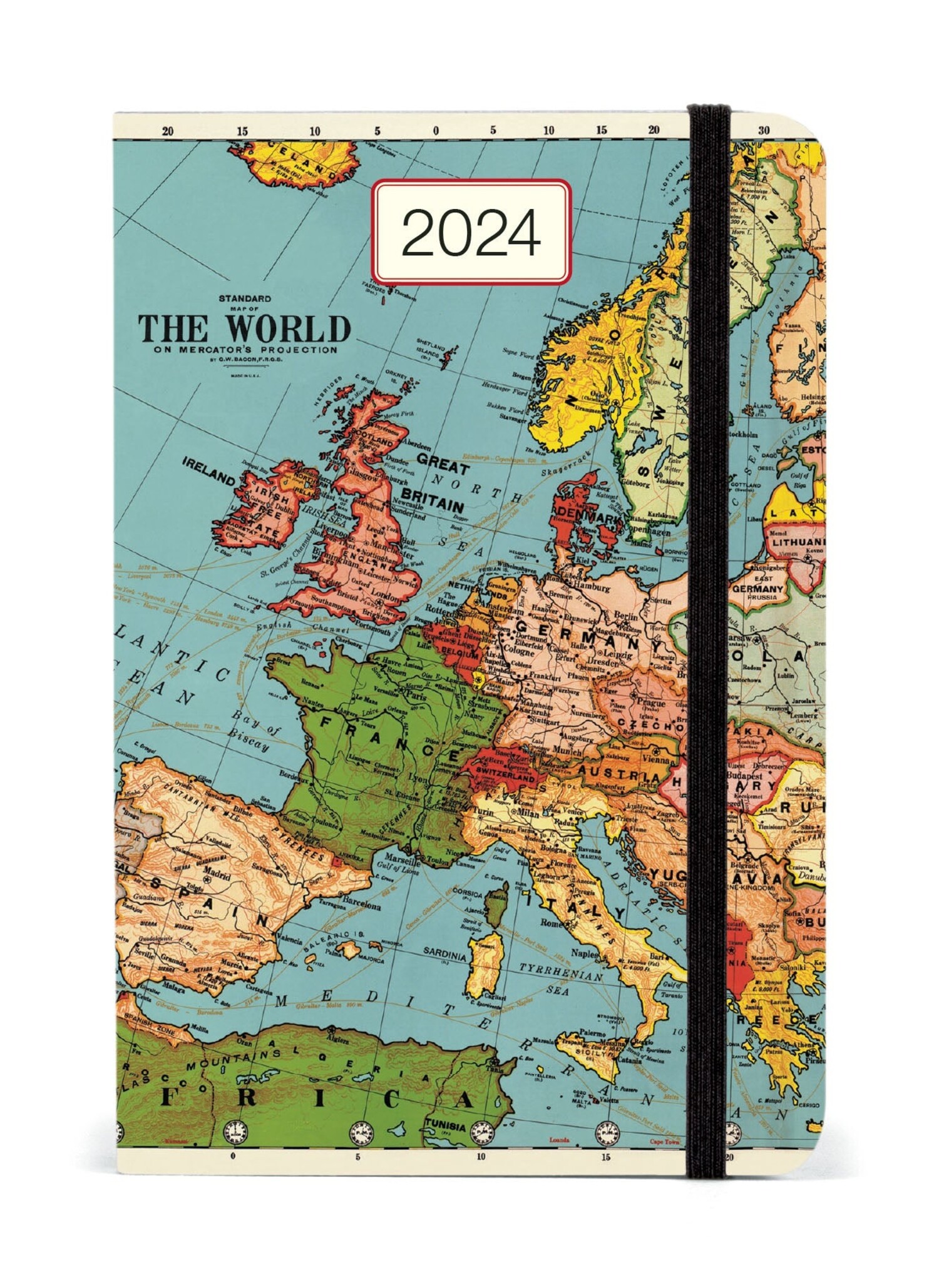 Cavallini & Co. Vintage Maps 2024 Planner