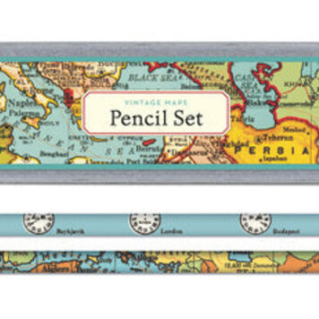 Cavallini & Co. Vintage Maps Pencil Set
