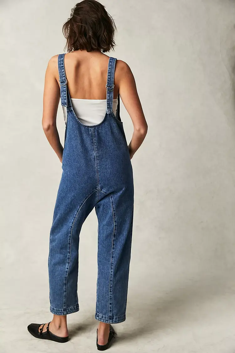 Free People High Roller Jumpsuit / Sapphire Blue