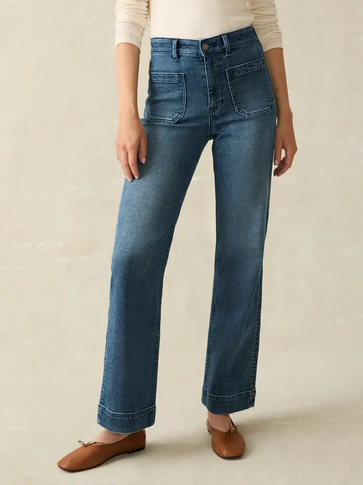 Faherty Brand Stretch Terry Patch Pocket Pant