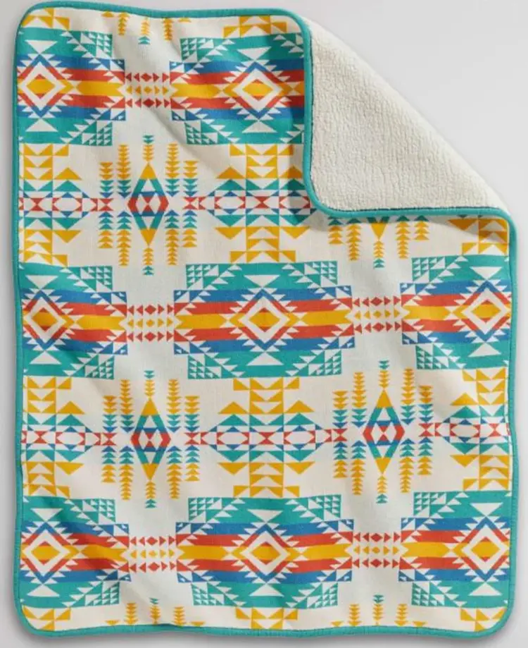Pendleton Sherpa Stroller Blanket / Pilot Rock Ivory