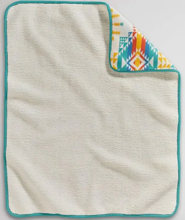 Pendleton Sherpa Stroller Blanket / Pilot Rock Ivory