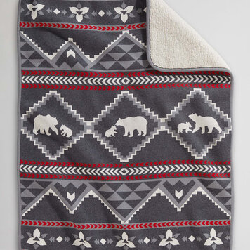 Pendleton Lost Trail Sherpa Stroller Blanket