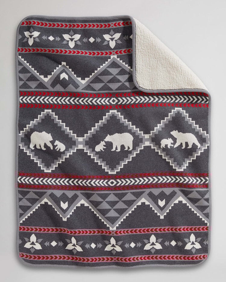 Pendleton Lost Trail Sherpa Stroller Blanket