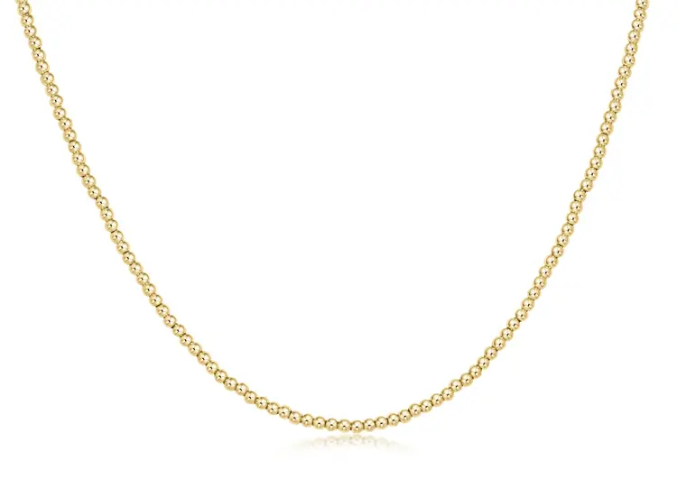 eNewton 15" Choker Classic 2mm Bead / Gold