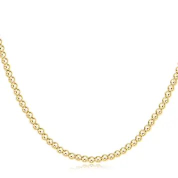 eNewton 15" Choker Classic 3mm Bead / Gold