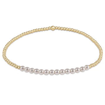 Enewton Gold Bliss 2mm Bead Bracelet / Pearl