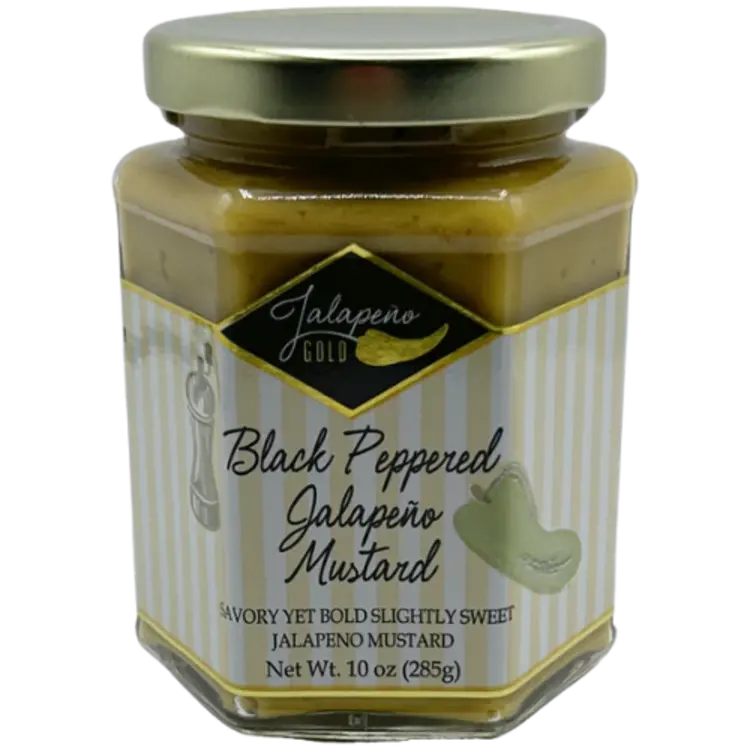 Third Coast Gifts Black Peppered Jalapeno Mustard