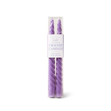 TWISTED TAPER CANDLES /  VIOLET