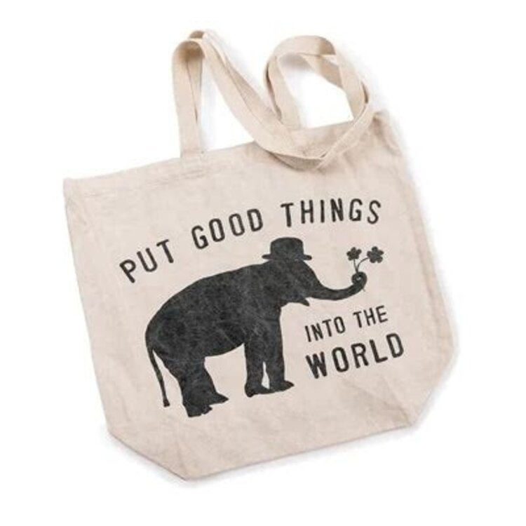 Sugarboo "Put Good Things Into the World" Canvas Tote