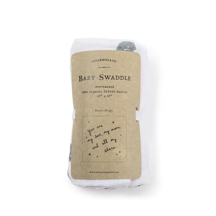 Sugarboo "My Sun My Moon” Swaddle Blanket