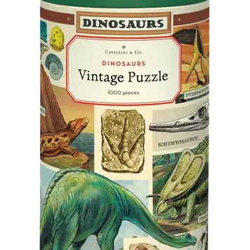 Cavallini & Co. Vintage Puzzle - 1000pc / Dinosaurs