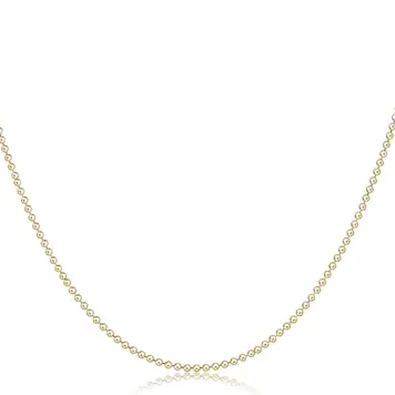 eNewton 15" Choker Classic Beaded Chain - Gold