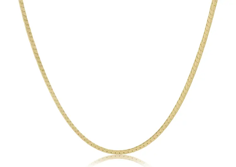 eNewton 15" Choker Herringbone Chain - Gold
